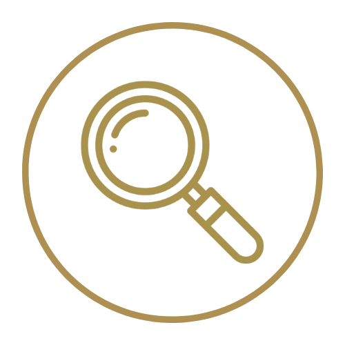 A magnifying glass icon to represent Discovery