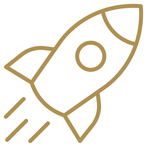 Rocket icon to represent Self Development